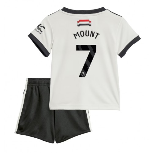 Fotbalové Dres Manchester United Mason Mount #7 Dětské Alternativní 2024-25 Krátký Rukáv (+ trenýrky)